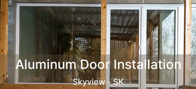  Aluminum Door Installation Skyview - SK