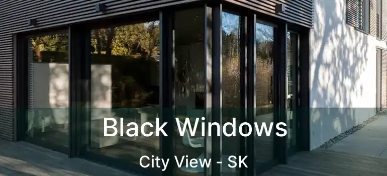  Black Windows City View - SK