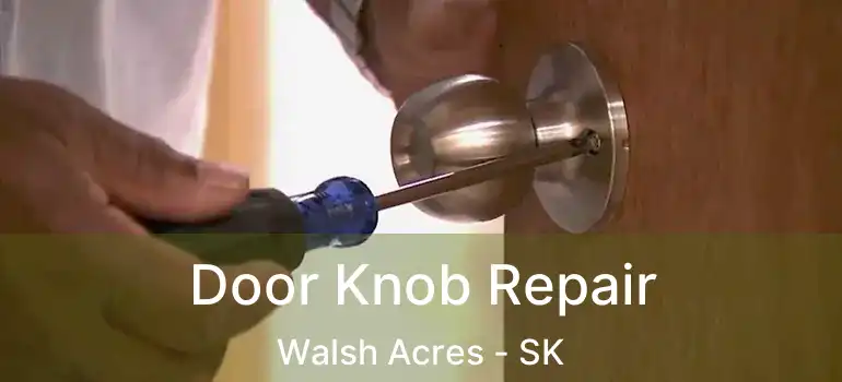  Door Knob Repair Walsh Acres - SK