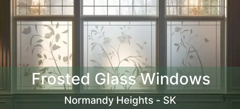  Frosted Glass Windows Normandy Heights - SK