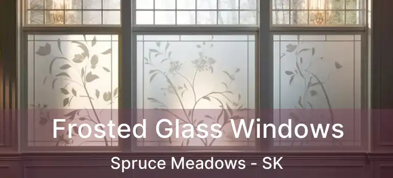  Frosted Glass Windows Spruce Meadows - SK
