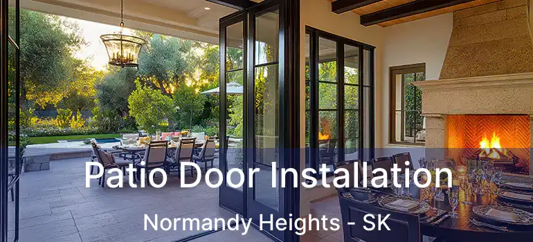 Patio Door Installation Normandy Heights - SK