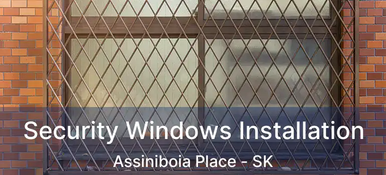  Security Windows Installation Assiniboia Place - SK