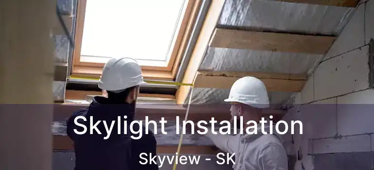  Skylight Installation Skyview - SK
