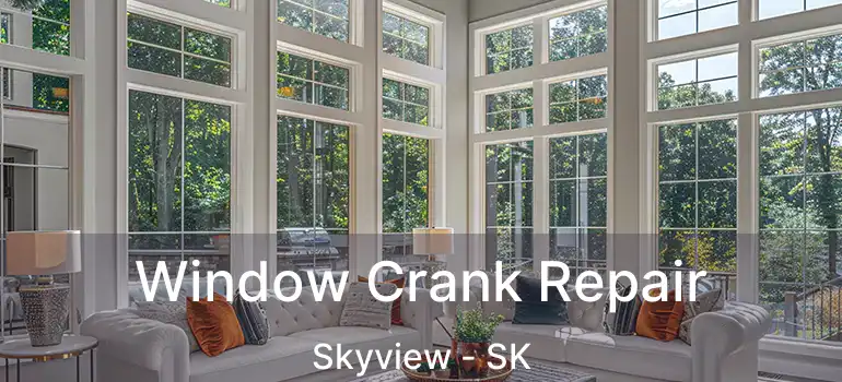  Window Crank Repair Skyview - SK